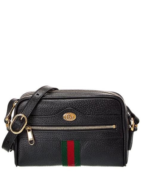 gucci ophidia black leather crossbody